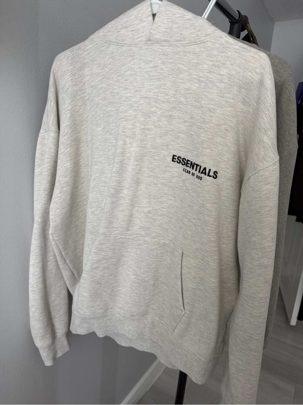 Essentials Men's Heather Grey Crewneck Sweatshirt